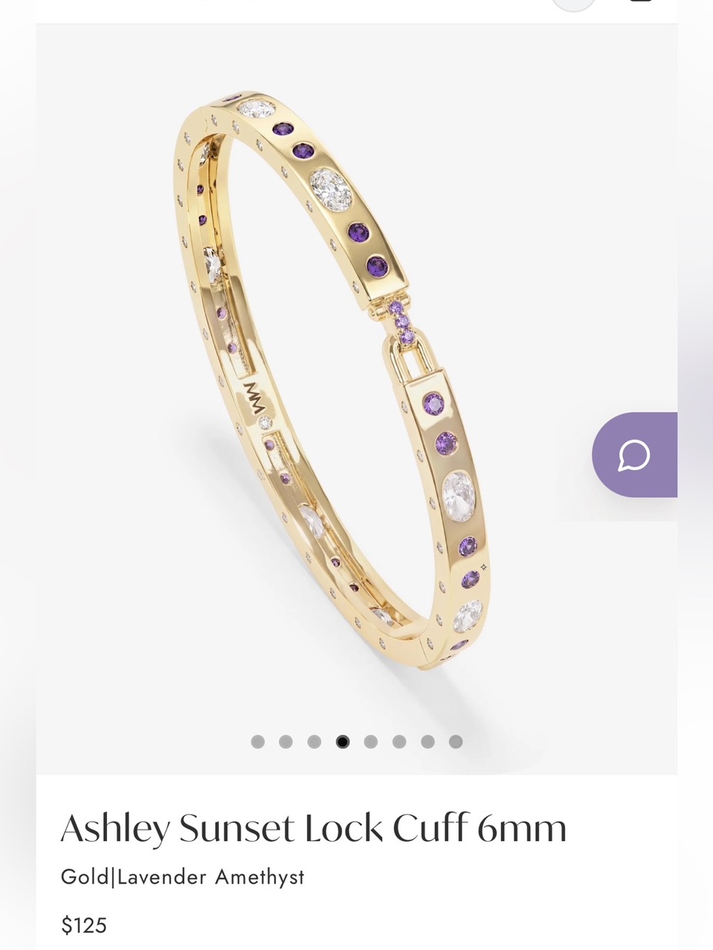 Brand New Melinda Maria Ashley Sunset Lock Cuff 6mm
Gold|Lavender Amethyst 💜💜
LE - Picture 4 of 6